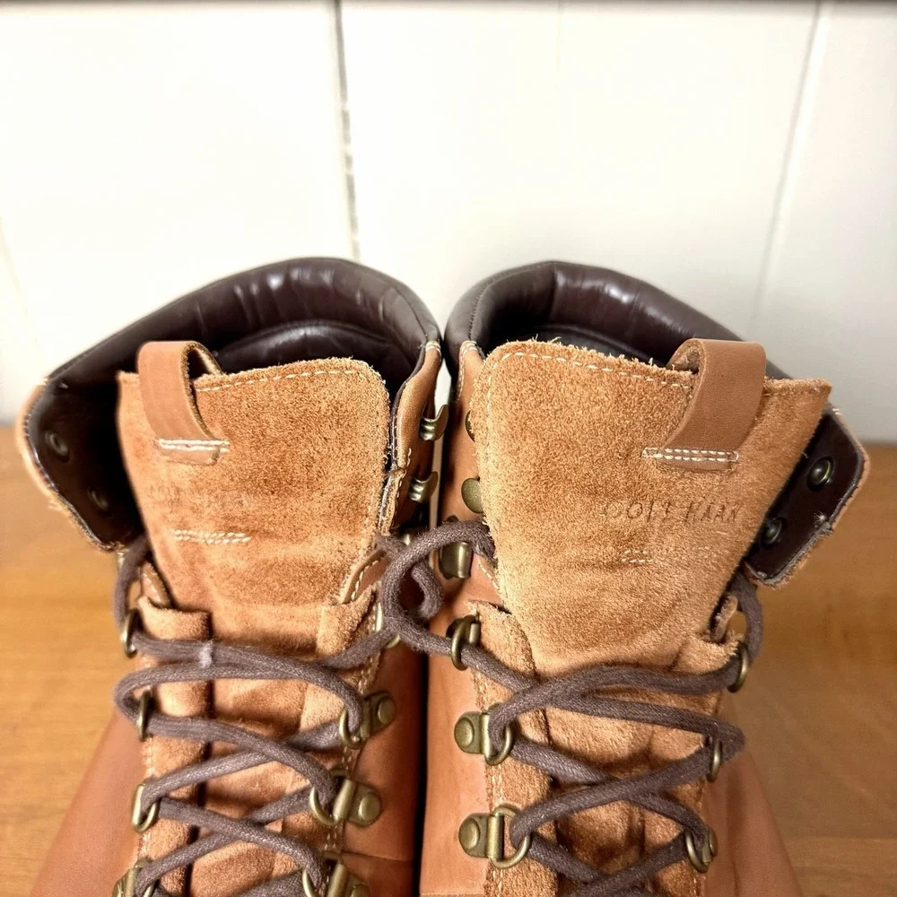 Cole Haan Men's Zerogrand Boot Size 11M Hiker Water Resistant British Tan Casual